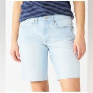Women's Sonoma Goods For Life® High-Waist 9" Bermuda Jean Shorts. 16
